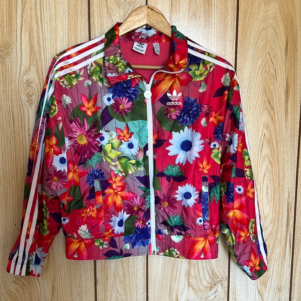 Floral Adidas Bomber Jacket